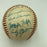 1948 Cleveland Indians W.S. Champs Team Signed Baseball Satchel Paige JSA COA