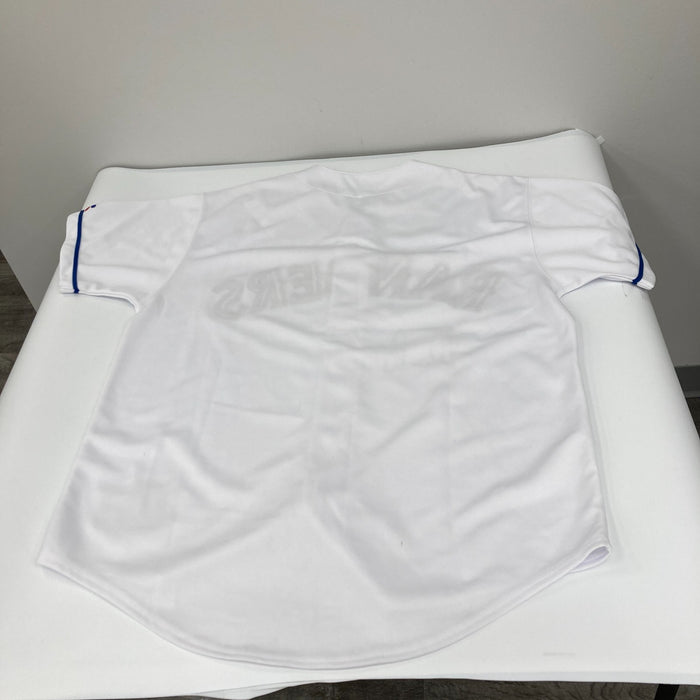 Nolan Ryan Signed 1990's Russell Texas Rangers Game Model Jersey JSA COA