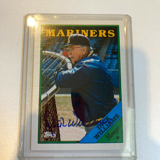 1988 Topps Dick Williams Signed Autographed Baseball Card