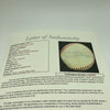 Joe Dimaggio Playing Days Signed 1946 American League Harridge Baseball JSA COA