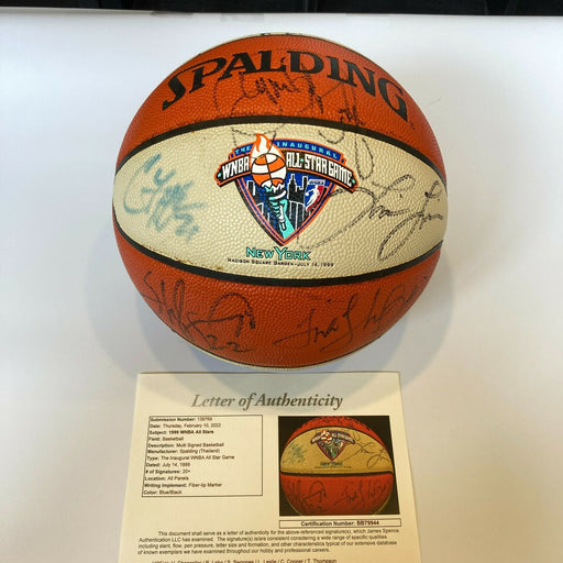 1999 WNBA All Star Game Multi Signed Official Basketball 25 Sigs JSA COA