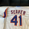 Tom Seaver Signed Authentic Game Issued 1990 New York Mets Jersey Auto JSA COA