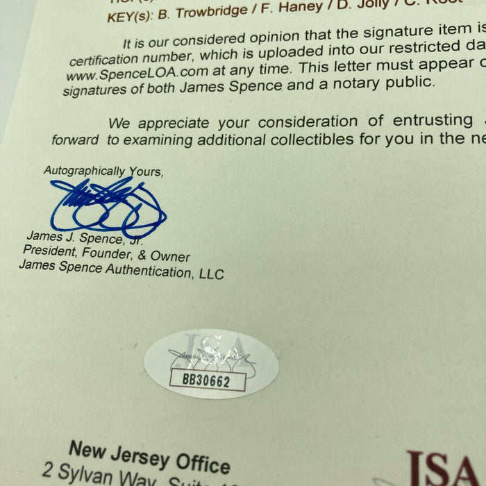 Beautiful 1957 Milwaukee Braves World Series Champs Team Signed Baseball JSA COA