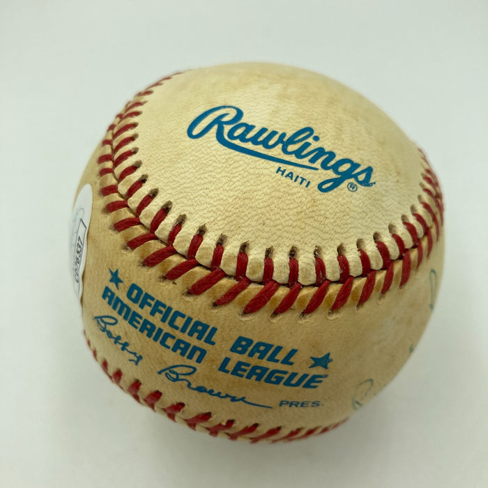 Augie Donatelli & Paul Pryor Umpire Signed American League Baseball JSA COA