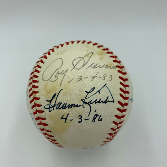 Washington Senators HOF Legends Signed Inscribed Baseball Harmon Killebrew JSA