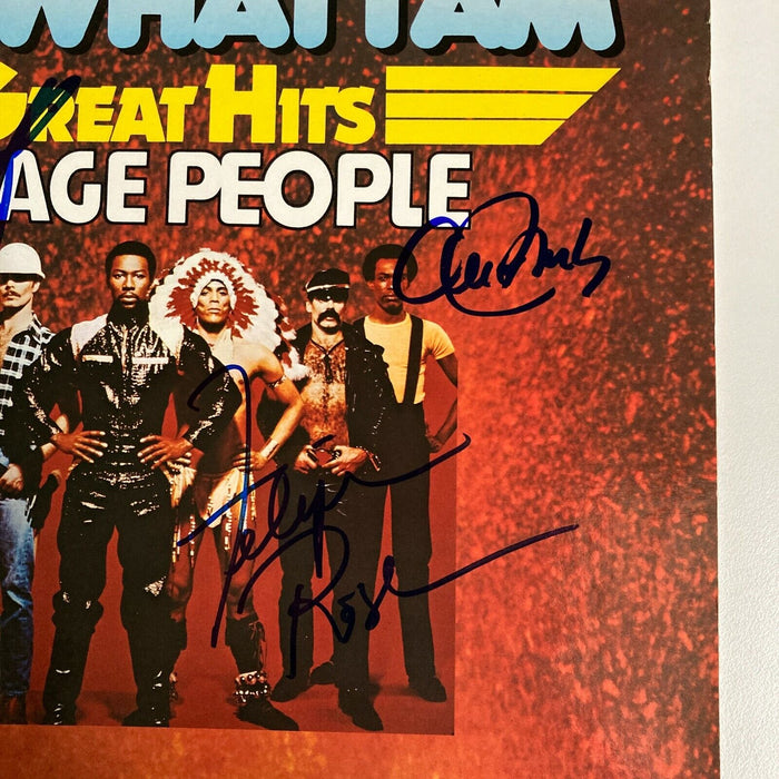 Village People Complete Band Signed LP Record Album With JSA COA