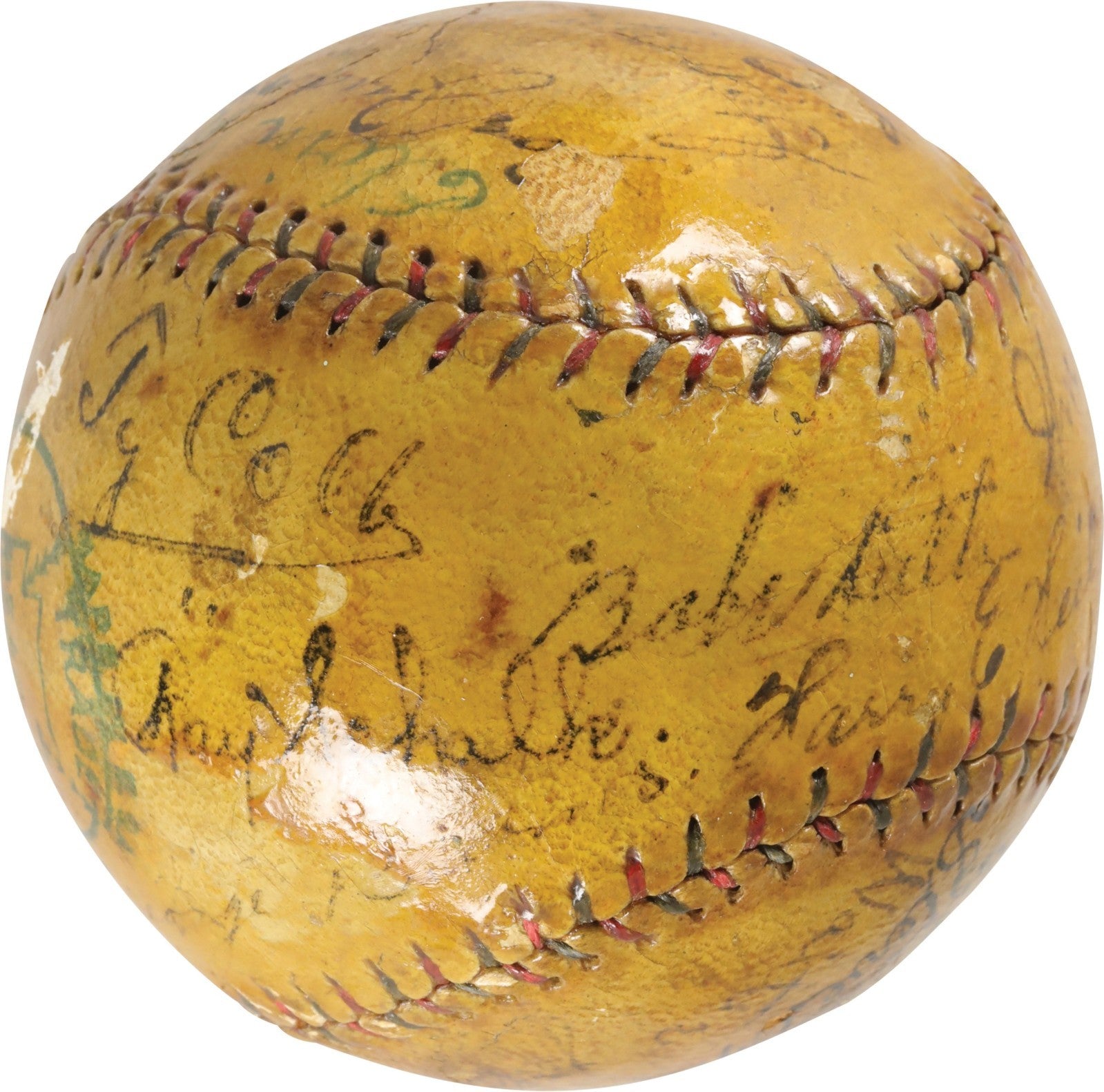 Babe Ruth Ty Cobb Walter Johnson HOF Signed 1922 American League Baseball PSA