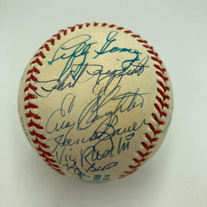Mickey Mantle Joe Dimaggio Yankees Greats Signed American League Baseball JSA