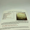 Rare Jesse Owens & Joe DiMaggio HOF Multi Signed Baseball JSA COA