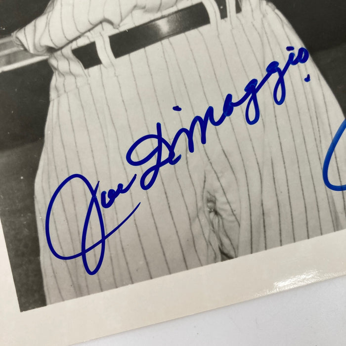 Mickey Mantle Joe Dimaggio Ted Williams Signed 8x10 Photo JSA COA Bold Mint Auto