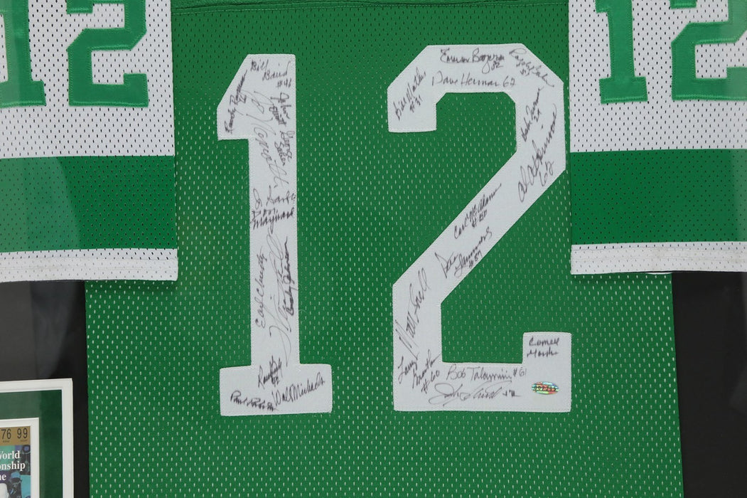 1969 New York Jets Super Bowl Champs Team Signed Jersey Joe Namath Steiner COA