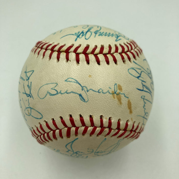 Beautiful Thurman Munson 1979 New York Yankees Team Signed Baseball PSA DNA RARE