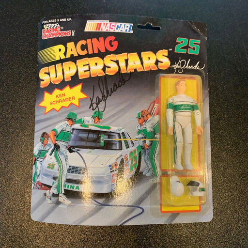 Ken Schrader Signed Vintage Nascar Racing Superstars Figure