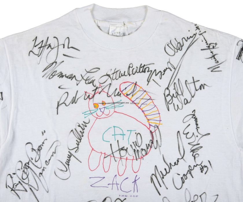 Extraordinary Celebrity Signed T-Shirt 50 Sigs John Glenn Buzz Aldrin Koufax JSA