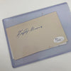 Lefty Grove Signed Index Card Baseball Hall Of Fame JSA COA