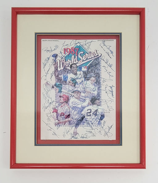 1987 Minnesota Twins World Series Champs Team Signed W.S. Program Beckett COA