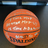 Extraordinary Bill Russell Signed Heavily Inscribed STAT Basketball #5/11 JSA
