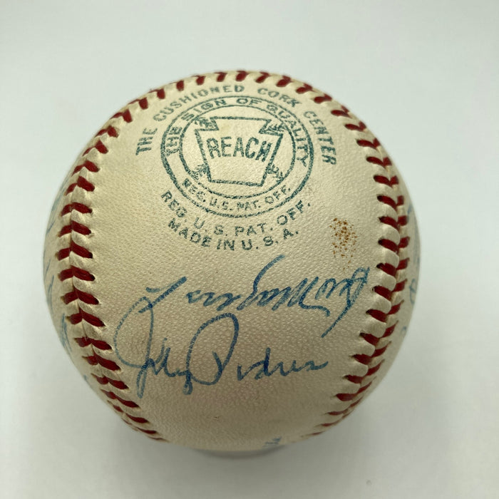 Mickey Mantle Willie Mays Hank Aaron 1960's HOF Multi Signed Baseball JSA COA