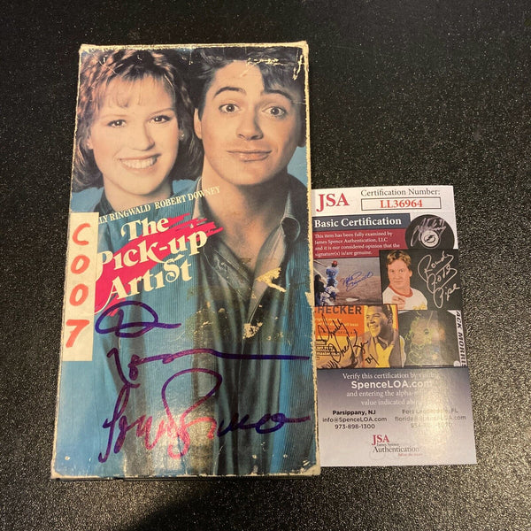 Dennis Hopper & Lorraine Bracco Signed The Pickup Artist VHS Movie With JSA COA