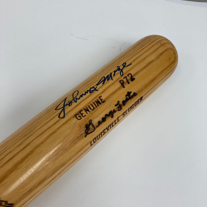 Willie Mays & Johnny Mize Signed Louisville Slugger Baseball Bat JSA COA