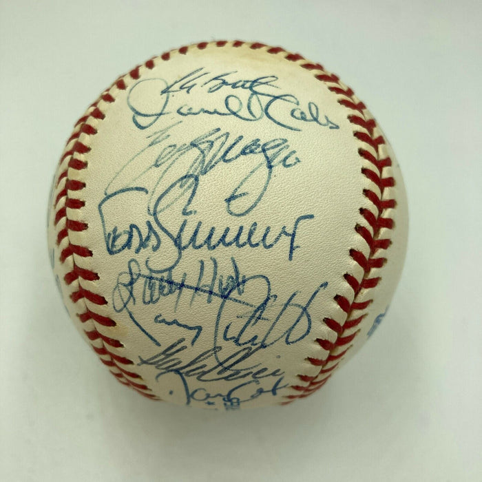 1993 Toronto Blue Jays World Series Champs Team Signed Baseball 32 Sigs JSA COA