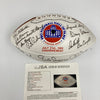 1993 Hall Of Fame Induction Multi Signed Football 27 Sigs JSA COA