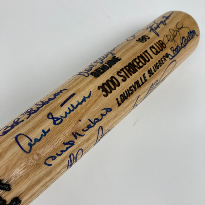 Nolan Ryan Tom Seaver  3,000 Strikeout Club Signed Baseball Bat Beckett COA