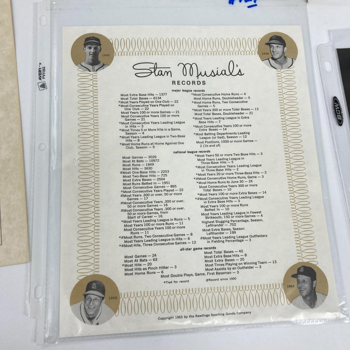 Lot Of (18) Signed MLB Baseball Photos Jose Canseco Bob Feller Don Larsen