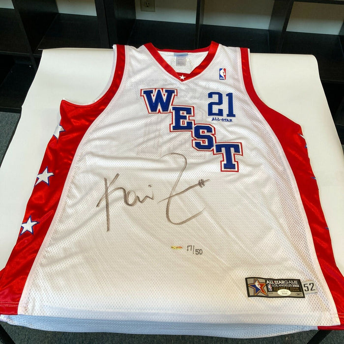 Kevin Garnett Signed Pro Cut 2004 All Star Game Jersey UDA Holo & JSA COA