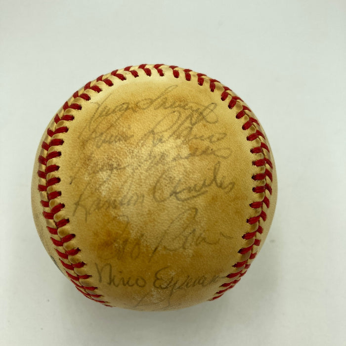 1980 Philadelphia Phillies World Series Champs Team Signed Baseball JSA COA