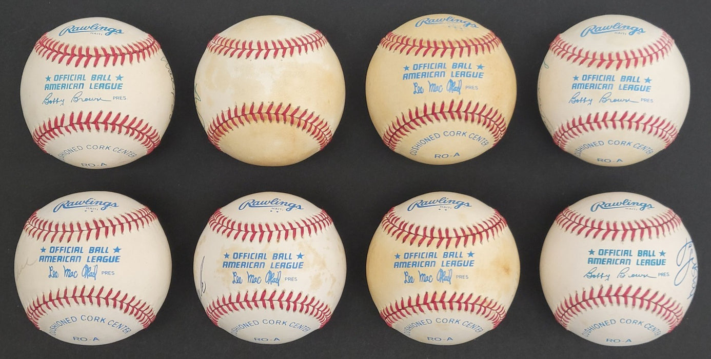 Lot Of (41) Hall Of Fame Signed Major League Baseball All Inscribed "To Bob" JSA
