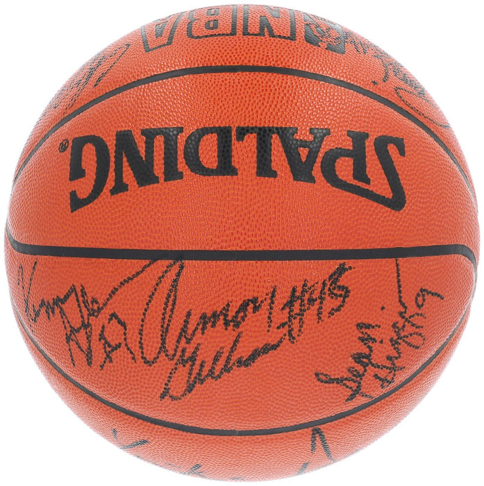 1994-95 New Jersey Nets Team Signed Spalding NBA Game Basketball JSA COA