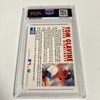 1993 Fleer Tom Glavine Signed Promo Card With Fleer Stamp PSA DNA RARE