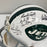 1969 New York Jets Super Bowl Champs Team Signed Authentic Game Helmet JSA COA