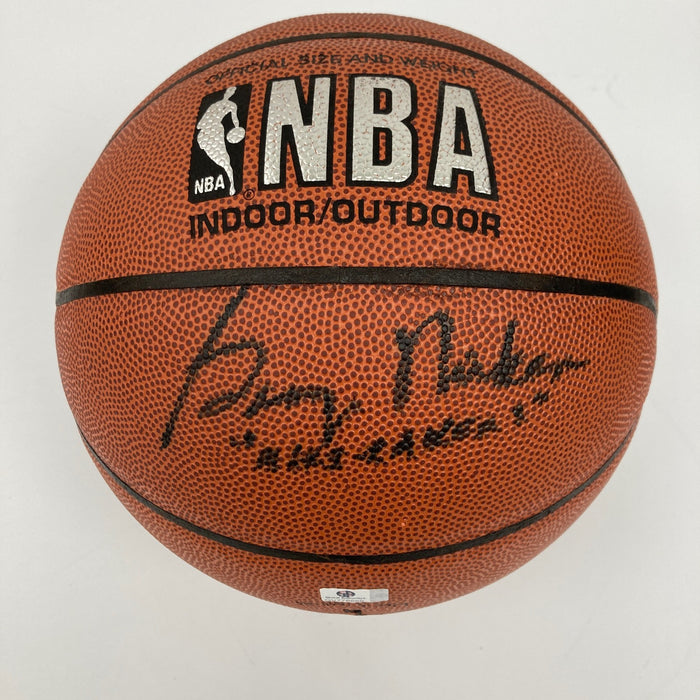 George Mikan Signed Spalding NBA Basketball JSA COA