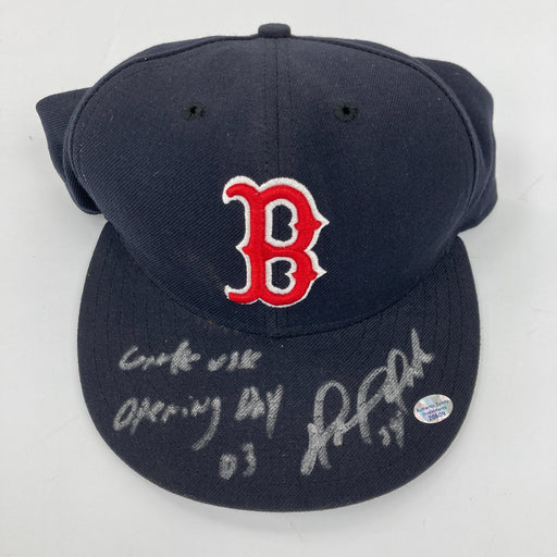 David Ortiz Boston Red Sox Debut Game Used Signed Hat JSA COA First Game Red Sox