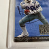 1993 Fleer Michael Irvin Signed Promo Card With Fleer Stamp PSA DNA RARE