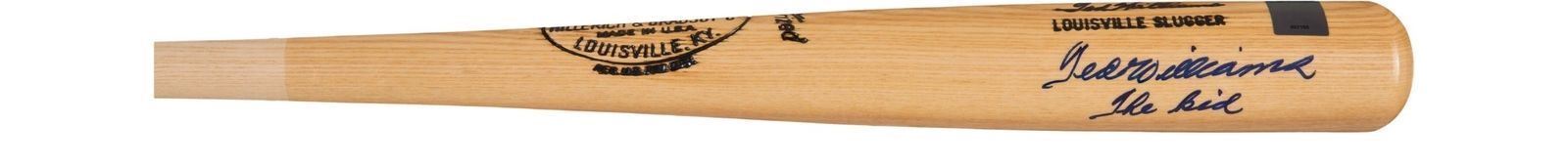 Beautiful Ted Williams "The Kid" Signed Game Model Bat PSA DNA Graded MINT 9