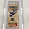 Jack Morris "W.S. MVP" Signed 1991 World Series Game 7 Ticket PSA Gem Mint 10