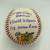 Bill Mazeroski Signed Heavily Inscribed Career STAT Baseball Reggie Jackson COA