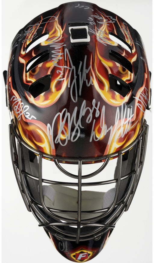 2004 Calgary Flames Stanley Cup Team Signed Full Size Goalie Mask Beckett COA