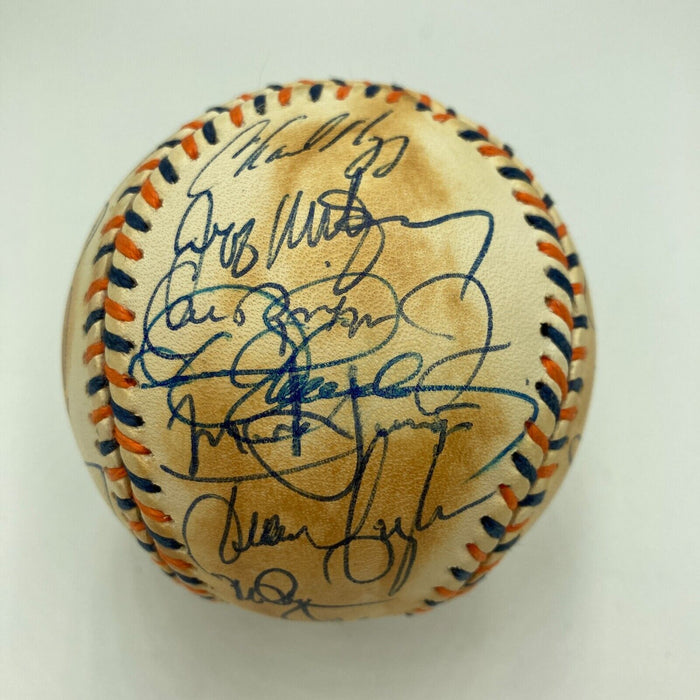 1992 All Star Game Team Signed Baseball Mark Mcgwire Kirby Puckett Cal Ripken Jr