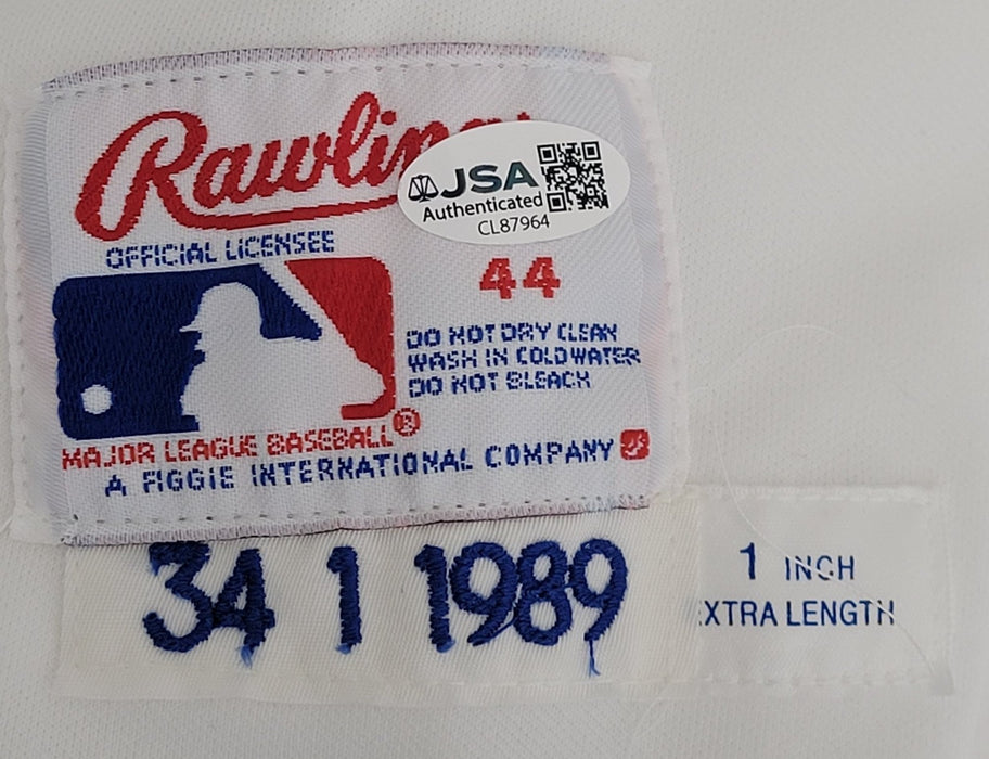 Nolan Ryan Signed 1989 Authentic Game Model Texas Rangers Jersey With JSA COA