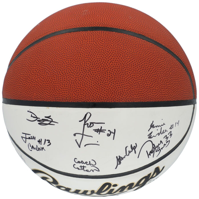 Lebron James 2001-02 St. Vincent St.Mary High School Team Signed Basketball BAS
