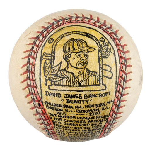 Dave Bancroft Hand Painted George Sosnak Folk Art Hall Of Fame Baseball