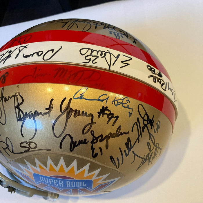 1994 San Francisco 49ers Super Bowl XXIX Champs Team Signed Full Size Helmet JSA