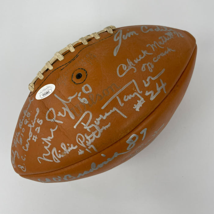 1963 Chicago Bears Super Bowl Champs Team Signed Vintage Football JSA COA