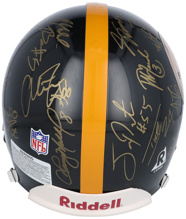 2005 Pittsburgh Steelers Super Bowl Champs Team Signed Game Helmet Beckett COA