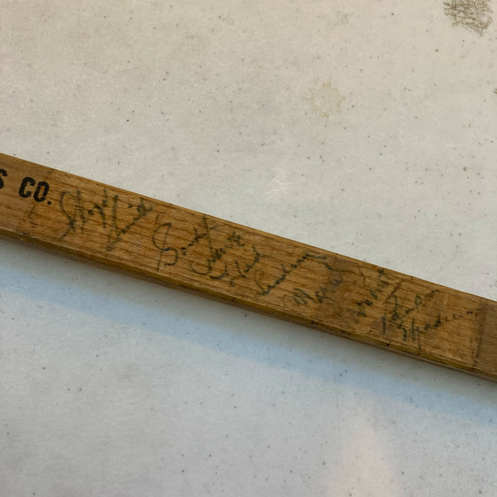 1964-65 Detroit Red Wings Team-Signed Paul Henderson Game Used Stick JSA COA