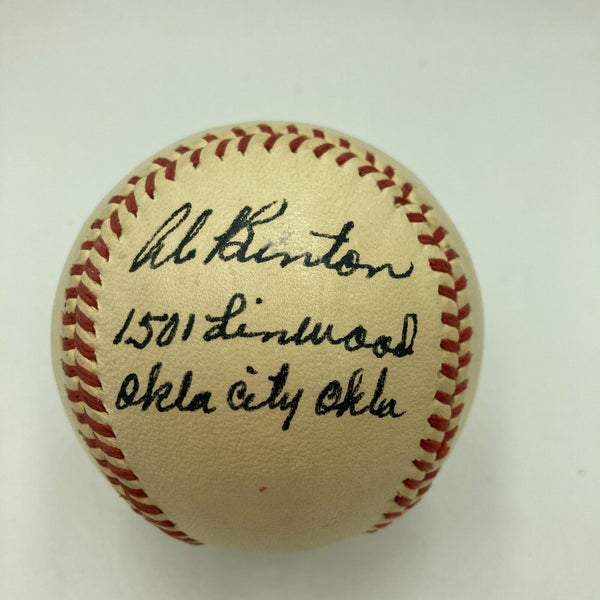 Al Benton (Dec. 1968) Single Signed American League Baseball Detroit Tigers JSA